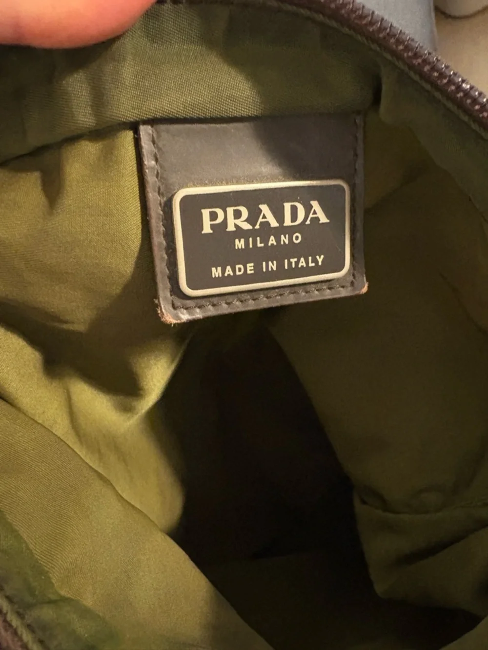 Prada Olive Green Nylon Crossbody Bag,lightweight - Picture 9 of 9